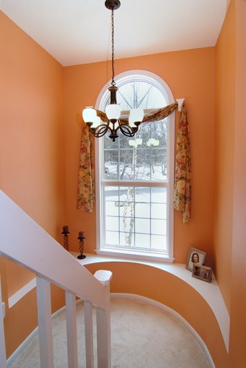 circular concrete stairs