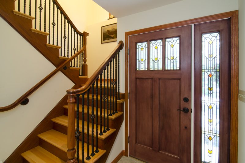 door and stairs
