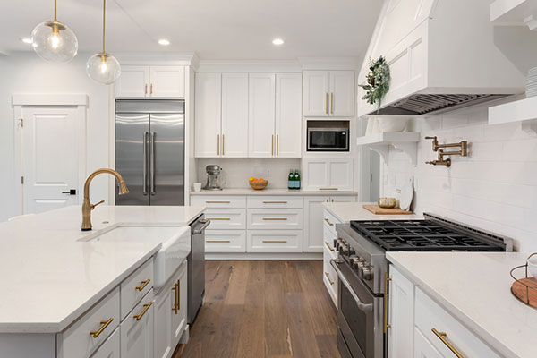 creating a stunning white kitchen