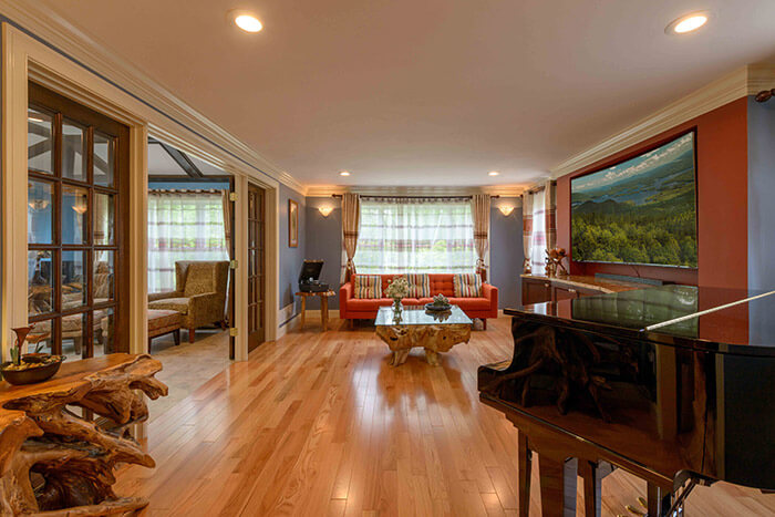 living room interior design lake winnipesaukee
