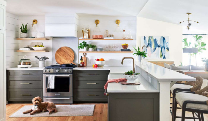 Open kitchen shelving for 2024 Kitchen Trends